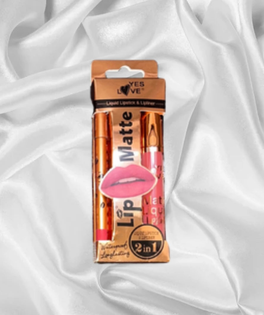 Lip matte avec crayon - YES LOVE