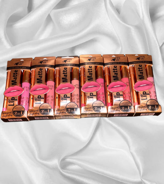 Lip matte avec crayon - YES LOVE