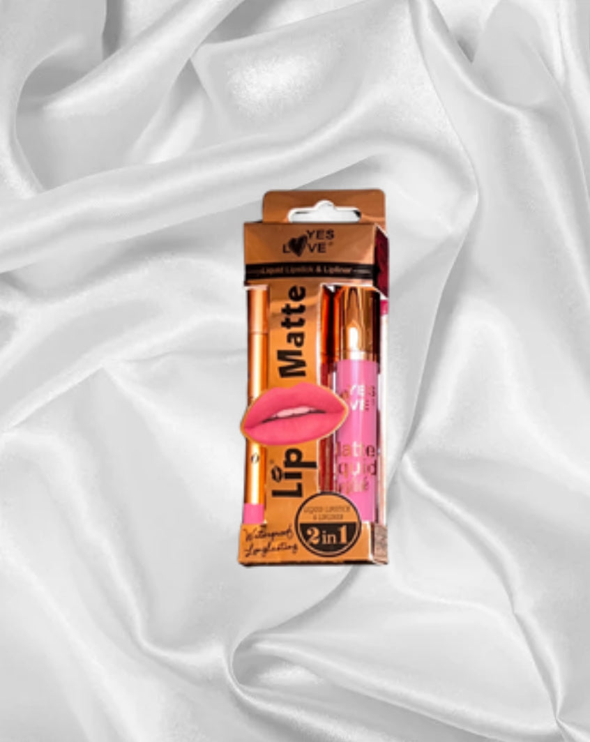 Lip matte avec crayon - YES LOVE