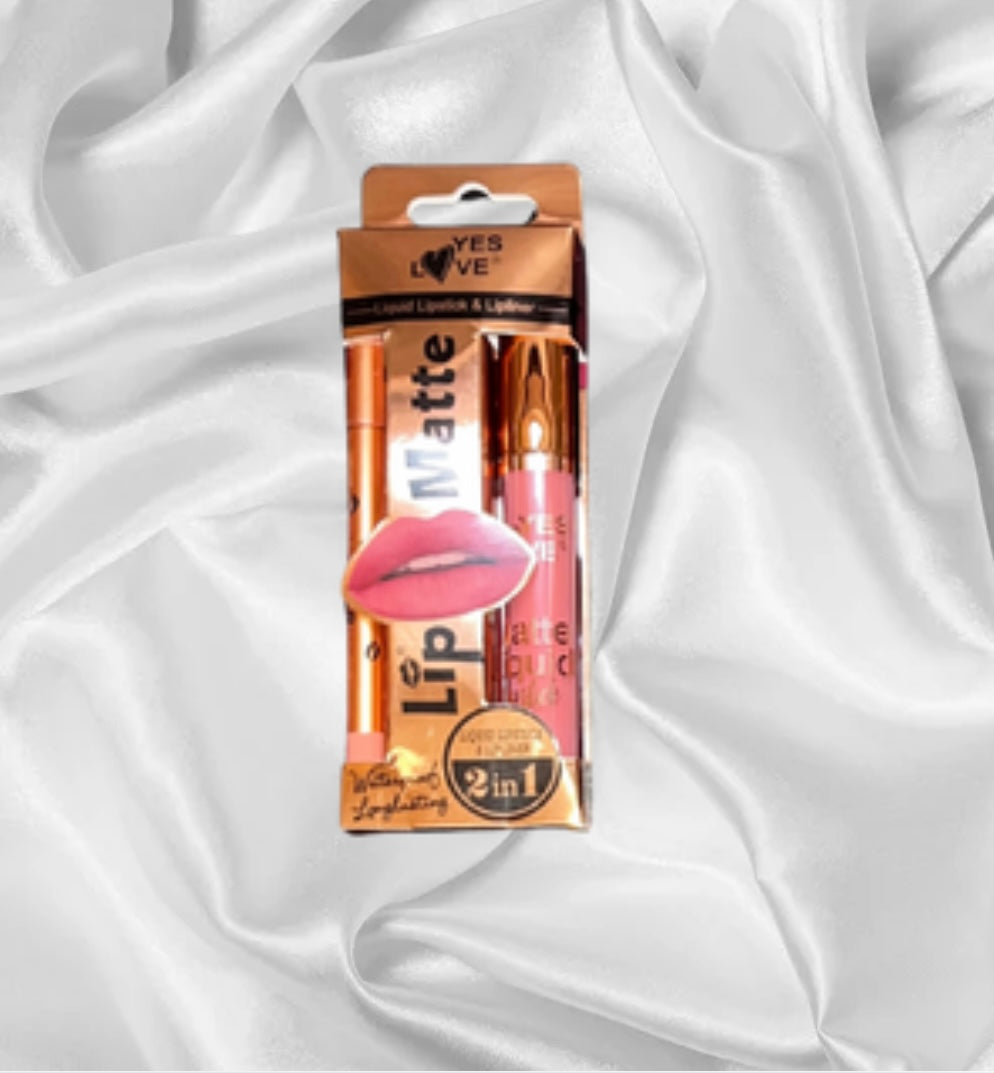 Lip matte avec crayon - YES LOVE