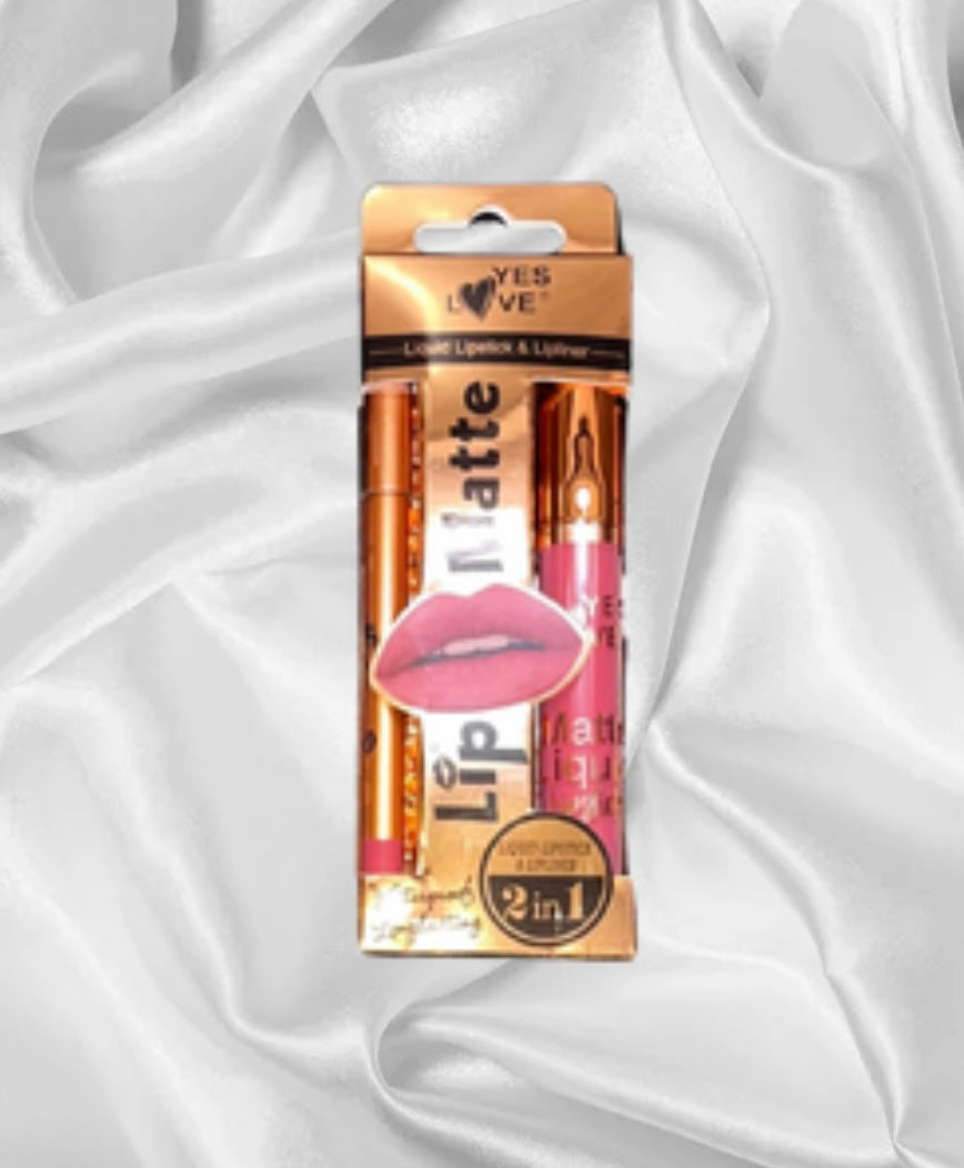 Lip matte avec crayon - YES LOVE